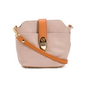 Valentina Taupe and Tan Crossbody Bag